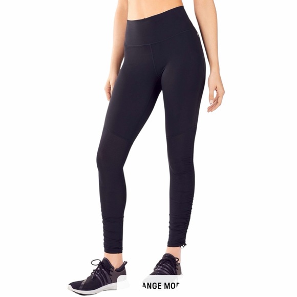 Fabletics Pants - Fabletics Cashel Foldover Pureluxe Black High-Waisted Leggings Size S/M